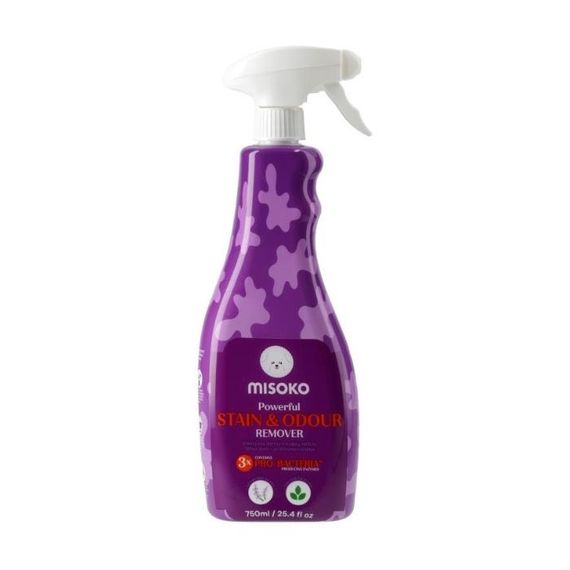 Спрей проти плям та запахів від собак з лавандою Misoko Stain & Odor Remover Lavender, 750 мл