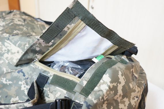 Тактическая сумка баул, камуфляж пиксель зеленый объем 100 л | Зображення 8