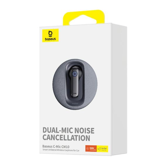 Навушники Baseus C-Mic CM10 Smart Unilateral Wireless Earphone for Car Cluster Black | Зображення 1
