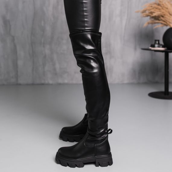 Ботфорты женские зимние Fashion Image 3885 38 размер 245 см Черный | Зображення 4