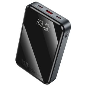 Портативний ЗП Power Bank Hoco Q30A Fast charge 130W 20000 mAh Metal gray