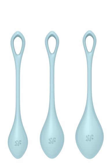 Набір вагінальних кульок Satisfyer Yoni Power 2, блакитний Sex Aura