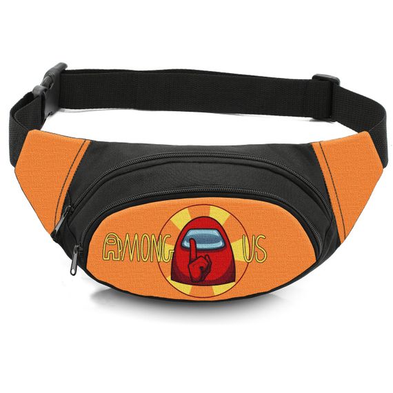 Сумка-бананка дитяча з принтом Among Us поясна сумка для хлопчика (4457)