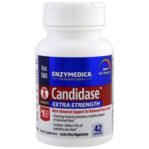 Противогрибковый препарат Enzymedica Candidase, Extra Strength 42 Caps ENZ-13010