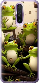 Чехол на Xiaomi Redmi K30 Жабки "5656u-1836-17620"