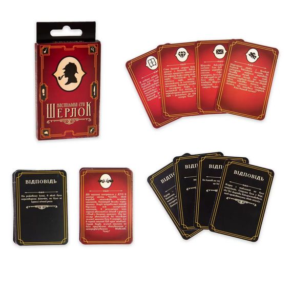 Карткова настільна гра «Шерлок» 30338 українською мовою 36 карток | Зображення 1