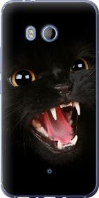 Чехол на HTC U11 Чёрная кошка "932u-1007-17620"