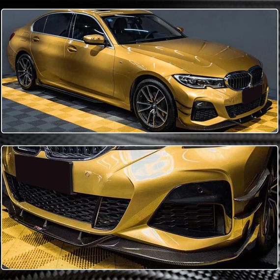 Накладка на передній бампер Lip PD-Style (для M-Sport 2018-2022, Карбон) для BMW 3 серія G20/21 2018- рр | Зображення 3