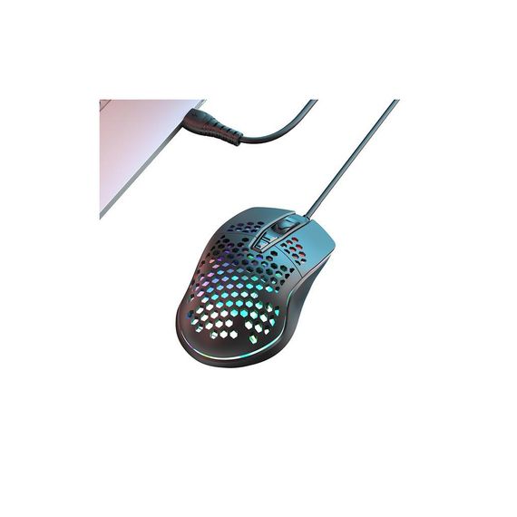 Мишка XO M4 4000 DPI RGB USB Black (XO-M4-BK) | Зображення 3