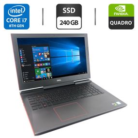 Ігровий ноутбук Dell Inspiron G5 15 5587 / 15.6" (1920x1080) IPS / Intel Core i7-8750H (6 (12) ядер по 2.2 - 4.1 GHz) / 16 GB DDR4 / 240 GB SSD / nVidia GeForce GTX 1060, 6 GB GDDR5, 192-bit / WebCam б/в