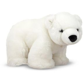 М'яка іграшка Melissa&amp;Doug Полярный плюшевый мишка Леонид, 20см х 32см (MD7609)