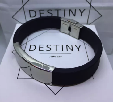 Браслет чоловічий Destiny Чорний One Size | Зображення 1