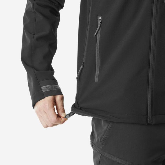 Куртка чоловіча WARM 500 з софтшелу чорна - 2XL | Зображення 8