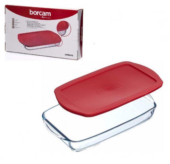 Форма для випікання з кришкою Pasabahce Borcam PS-59006-1 34х19 см