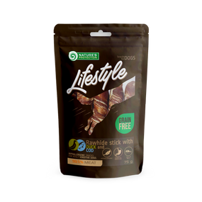 Роллы из утки и трески Nature's Protection Lifestyle Snack For Dogs Rawhide Sticks With Duck And Cod Rolls 75 гр