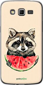 Чохол на Samsung Galaxy Grand 2 G7102 Єнотик з кавуном "4605u-41-2448"