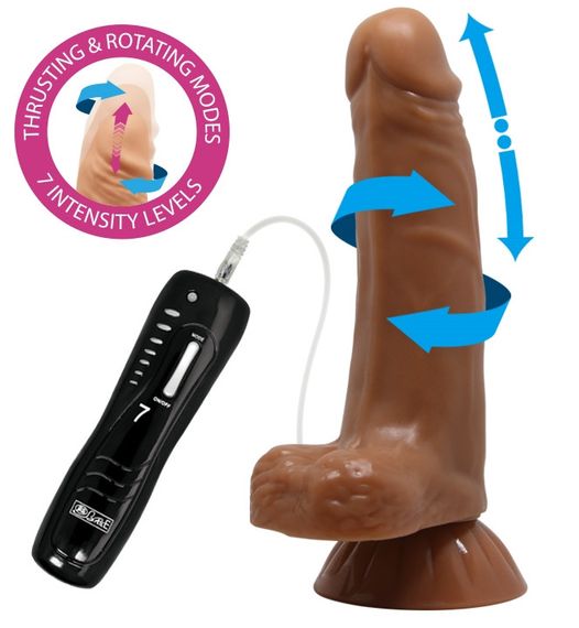 Фаллоимитатор на присоске с ротацией и возвратно поступательным движением BAILE - Easton, BW-008101E sexstyle | Зображення 1