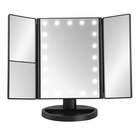 УЦІНКА! Дзеркало потрійне для макіяжу з LED-підсвіткою Magic Makeup Mirror (Надбіт корпус 2752) | Зображення 3