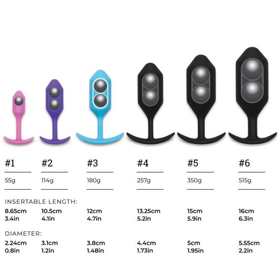 Анальна пробка із зміщеним центром ваги, S, B-vibe Snug Plug 1 рожева, 8.6 х 2.2 см | Зображення 5