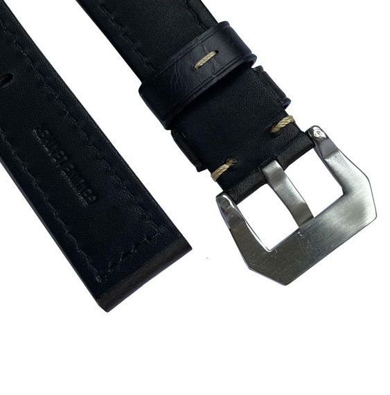 Шкіряний ремінець Primolux F001 Steel buckle для годинника Samsung Galaxy Watch 3 45mm (SM-R840) - Black | Зображення 3