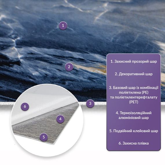 Самоклеюча стінова PET плитка 600*300*2mm (D) SW-00002299 | Зображення 1