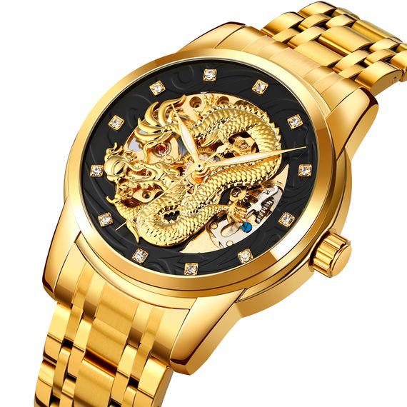 Чоловічий годинник Skmei 9310GDBK Gold-Black | Зображення 1