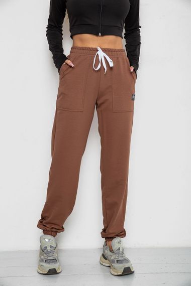 Спортивні штани жіночі, колір темно-бежевий, 247R4670