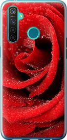 Чехол на Realme 5 Pro Красная роза "529u-1861-17620"