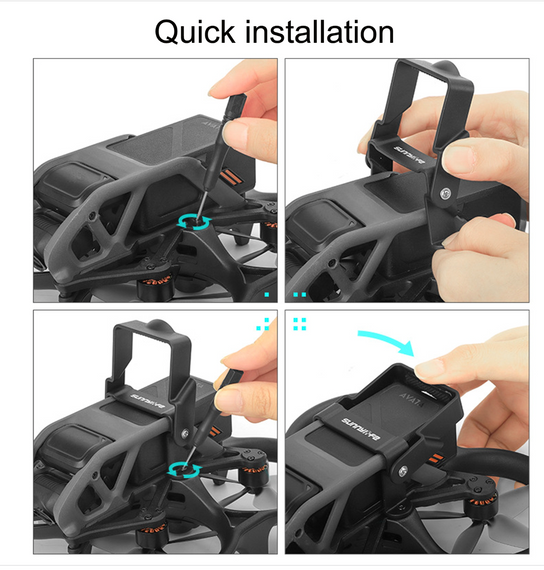 Sunnylife AT-DC503 для батареї DJI Avata, протиковзна пряжка, протиковзна складана пряжка (чорний) | Зображення 2