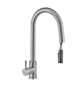 Змішувач для кухні Mixxus з висувною лійкою LUX-014 Hidden (MI6231)