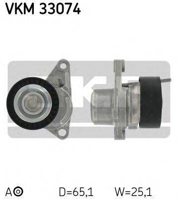 Натяжний ролик поліклинового реміня (Вир-во SKF) SKF VKM33074 на CITROËN C3 I (FC_)