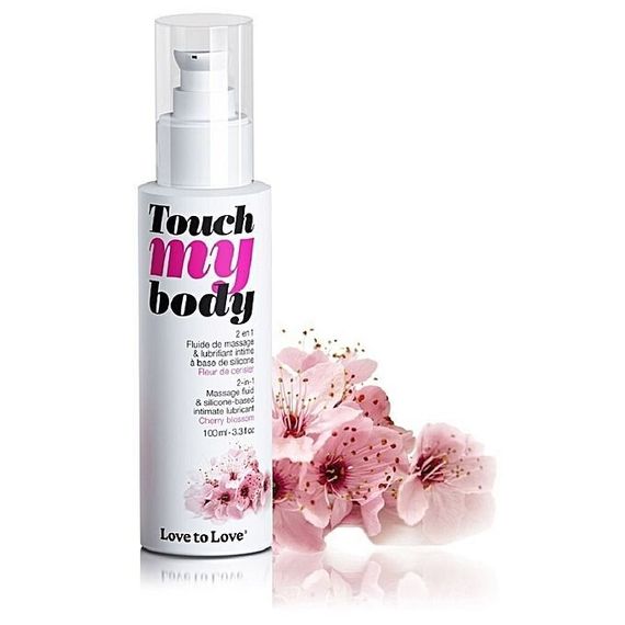 Масажний гель і смазка 2-в-1 Love To Love TOUCH MY BODY (100 мл) увлажняючий, Квітуча вишня | Зображення 2