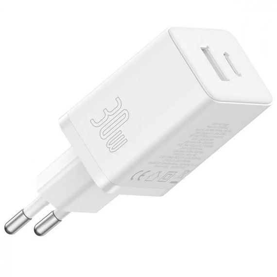 СЗУ Baseus Cube Pro Fast Charger PD30W (1USB-A/1C) (P10111404) Moon White