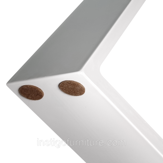 Комплект опор для стола из металла 500×70mm, H=730mm (профильная труба: 70x11mm) Белый | Зображення 2