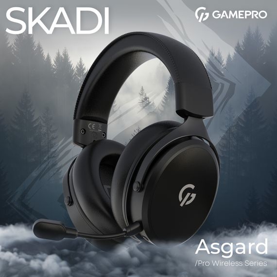 Навушники GamePro Asgard Skadi Wireless Black (HSW191B) | Зображення 3