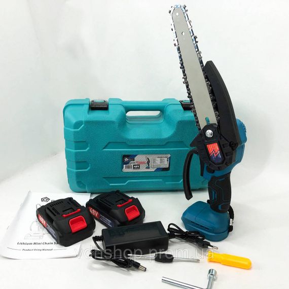 Зручна акумуляторна пила для ремонту Domotec 8"(20см) 48 В, Пилки для обрізки гілок купити недорого AV-83 | Зображення 9