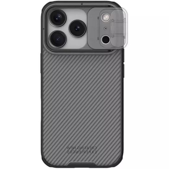 Карбонова накладка Nillkin CamShield Pro Apple iPhone 17 Pro (6.3") Transparent black | Зображення 1