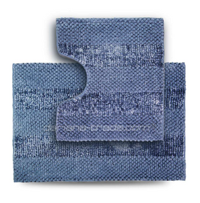 Набір килимків для ванної 2шт: 55*50см+55*80см Матрас волошковий Дариана