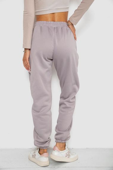 Спортивные штаны женские на флисе  -уценка, цвет светло-серый, 238R58671-U-22 | Зображення 3