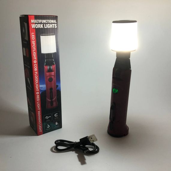 Ліхтар акумуляторний WORKLIGHT-072-XPE 10W 350Lm з гаком та магнітом, Багатофункціональний LED ліхтар | Зображення 1