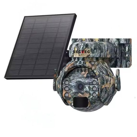 Вулична IP камера спостереження 4G Hunter Trail 3MP Камуфляж + сонячна панель