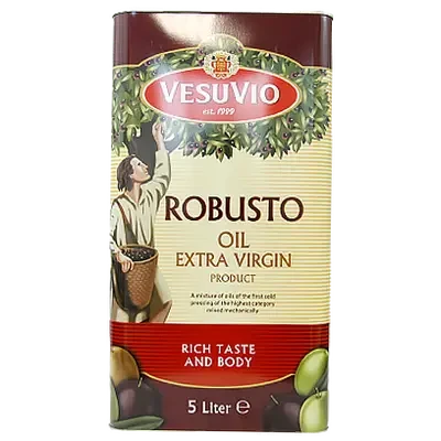 Масло оливковое Bertolli Robusto Olio Extra Virgin di Olive, 5 л (Италия) в жестяной банке, рафинированное