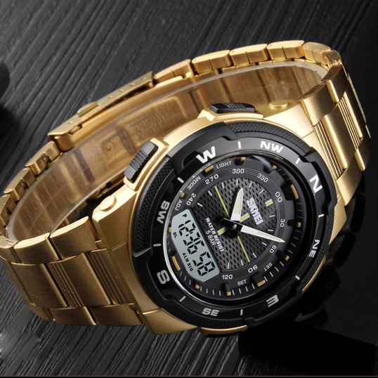 Чоловічий годинник Skmei 1370GD Gold | Зображення 3