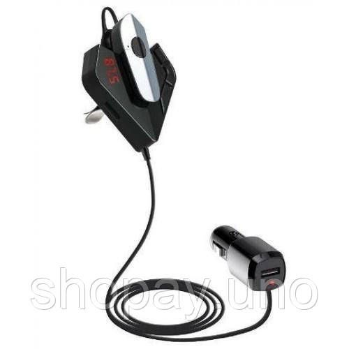 Трансмиттер FM V11 BT с Bluetooth гарнитурой модулятор, блютуз фм передатчик для автомагнитолы | Зображення 7