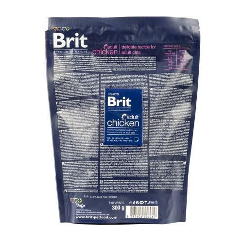 Сухой корм Brit Premium Cat by Nature Adult Chicken для кошек, с курицей, 300 г | Зображення 2