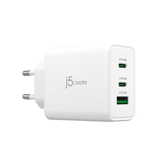Зарядний пристрій J5create JUP3365E-EN ,1 USB-A / 2 USB-С