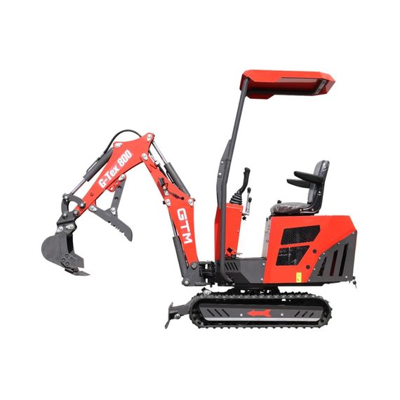 Мініекскаватор дизельний GTM G-Tex 800 (7.5 кВт, 10.2 к.с., до 1.41 м, 800 кг) | Зображення 1