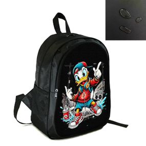 Рюкзак міський/шкільний 38×28см з принтом Дональд Дак дитячий, підлітковий, спортивний (4126)