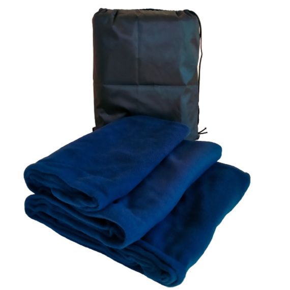 Туристический плед Tactico 145*200 синий - одеяло для кемпинга и туризма в чехле | Зображення 7
