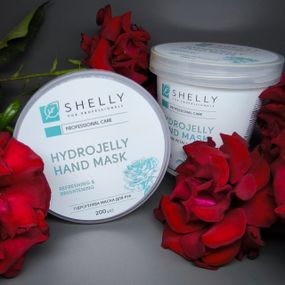 Гидрогелевая маска для рук с лепестками розы Shelly 200 грамм